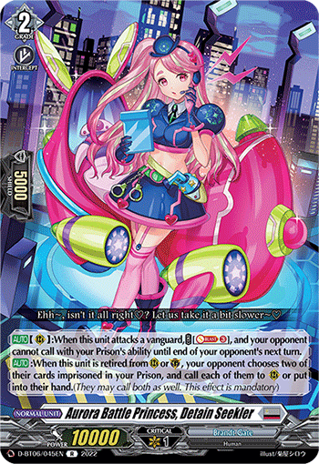 Aurora Battle Princess, Detain Seekler - D-BT06/045 - Rare available at 401 Games Canada