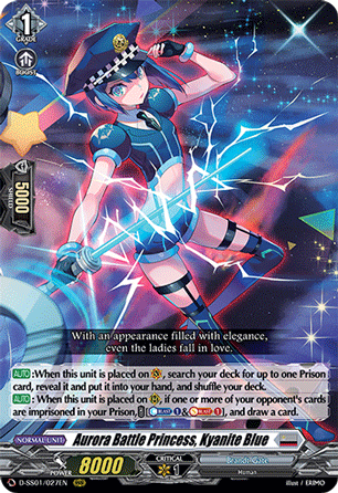 Aurora Battle Princess, Kyanite Blue - D-SS01/027 - Triple Rare available at 401 Games Canada