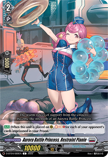 Aurora Battle Princess, Restraint Pianie - D-BT04/089 - Common available at 401 Games Canada