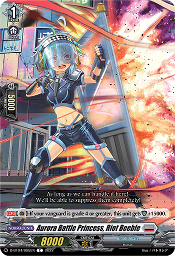 Aurora Battle Princess, Riot Beeble - D-BT04/095 - Common available at 401 Games Canada