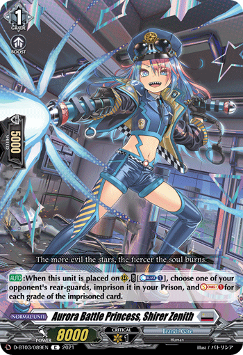 Aurora Battle Princess, Shirer Zenith - D-BT03/089 - Common available at 401 Games Canada