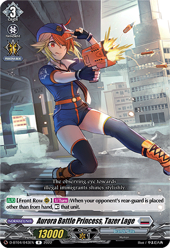 Aurora Battle Princess, Tazer Lage - D-BT04/043 - Rare available at 401 Games Canada