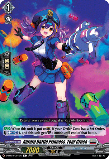 Aurora Battle Princess, Tear Croca - D-BT03/091 - Common available at 401 Games Canada