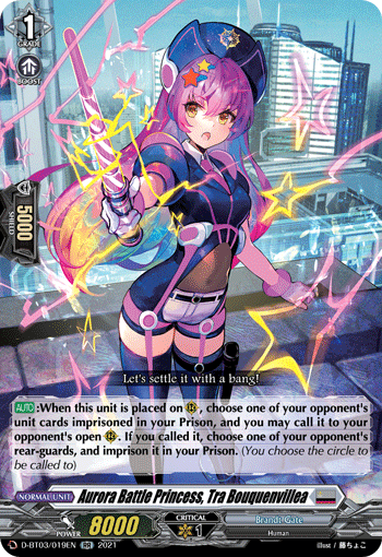 Aurora Battle Princess, Tra Bouquenvillea - D-BT03/019 - Double Rare available at 401 Games Canada