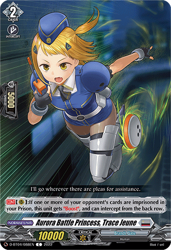 Aurora Battle Princess, Trace Jeune - D-BT04/088 - Common available at 401 Games Canada