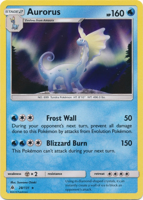 Aurorus - 28/131 - Holo Rare available at 401 Games Canada