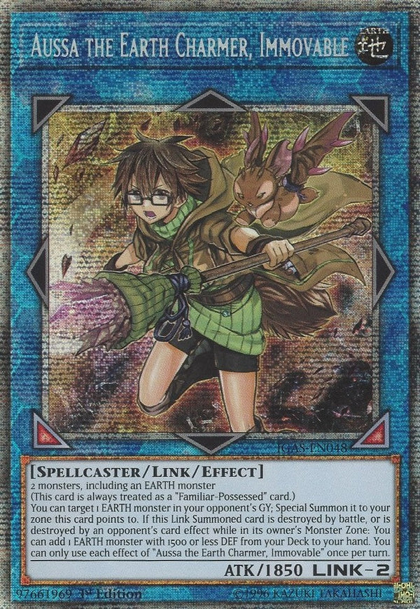 Aussa the Earth Charmer, Immovable - IGAS-EN048 - Starlight Rare - 1st Edition available at 401 Games Canada