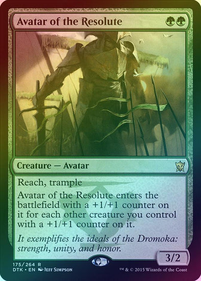 Avatar of the Resolute (Foil) (DTK) available at 401 Games Canada