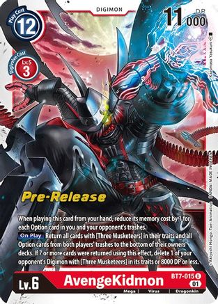 AvengeKidmon (Prerelease Promo) - BT7-015 - Uncommon available at 401 Games Canada