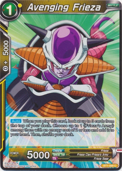 Avenging Frieza - BT1-089 - Common (Reprint) available at 401 Games Canada