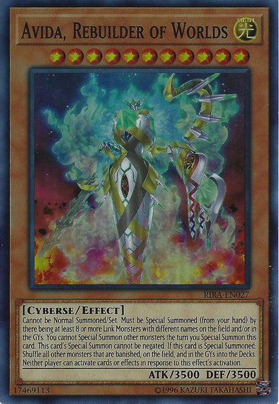 Avida, Rebuilder of Worlds - RIRA-EN027 - Super Rare - Unlimited available at 401 Games Canada