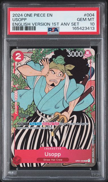 Usopp - English Version 1st Anniversary Set - GEM MINT 10