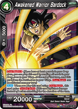 Awakened Warrior Bardock - BT3-110 - Uncommon available at 401 Games Canada