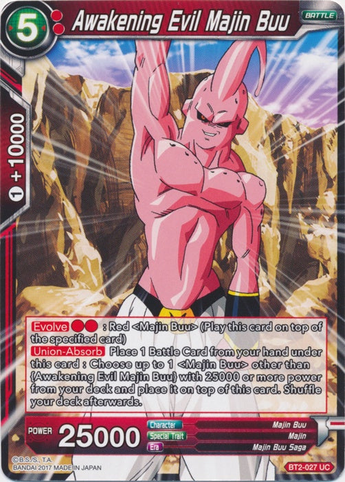 Awakening Evil Majin Buu - BT2-027 - Uncommon available at 401 Games Canada