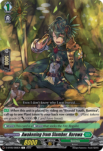 Awakening from Slumber, Rorowa - D-BT05/088 - Common available at 401 Games Canada