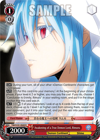 Awakening of a True Demon Lord, Rimuru - TSK/S101-E049 - Rare available at 401 Games Canada