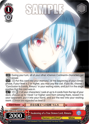 Awakening of a True Demon Lord, Rimuru - TSK/S101-E049S - Super Rare available at 401 Games Canada