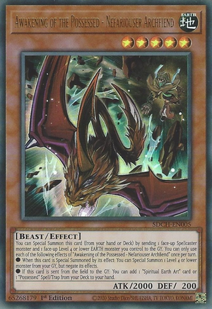 Awakening of the Possessed - Nefariouser Archfiend - SDCH-EN005 - Ultra Rare - 1st Edition available at 401 Games Canada