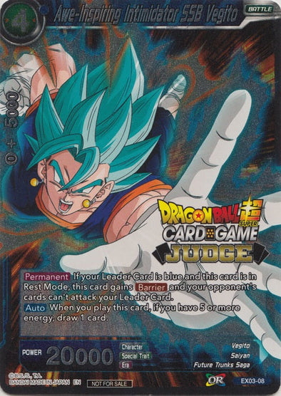 Awe-Inspiring Intimidator SSB Vegito - EX03-08 - Judge Promo (Foil) available at 401 Games Canada