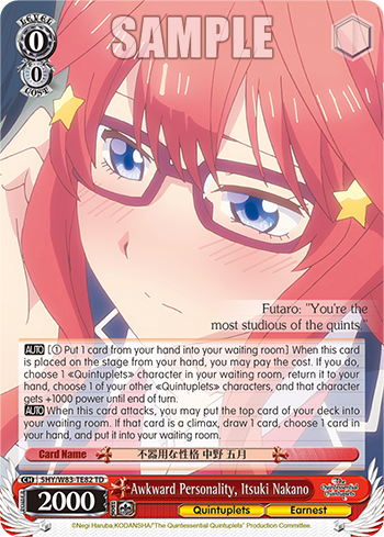 Awkward Personality, Itsuki Nakano - 5HY/W83-TE82 - Trial Deck available at 401 Games Canada