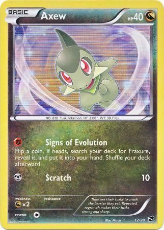 Axew - 12/20 - Holo available at 401 Games Canada