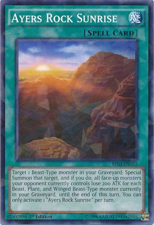 Ayers Rock Sunrise - BP03-EN183 - Common - 1st Edition available at 401 Games Canada