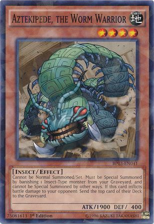 Aztekipede, the Worm Warrior - BP03-EN041 - Rare - 1st Edition available at 401 Games Canada