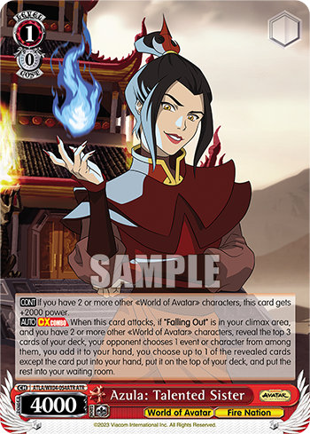 Azula: Talented Sister - ATLA/WX04-E054ATR - Avatar Rare available at 401 Games Canada