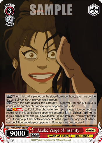 Azula: Verge of Insanity - ATLA/WX04-E050 - Double Rare available at 401 Games Canada