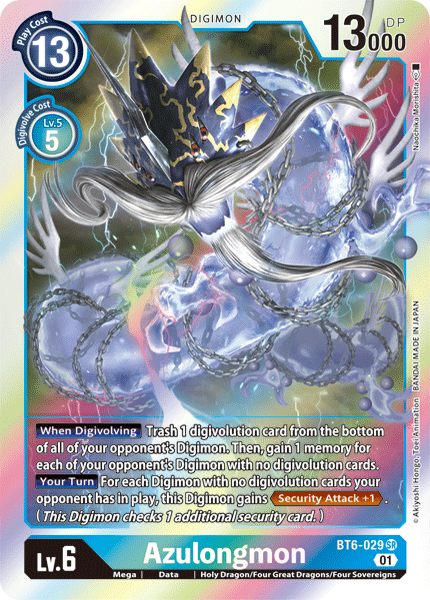 Azulongmon - BT6-029 - Super Rare available at 401 Games Canada