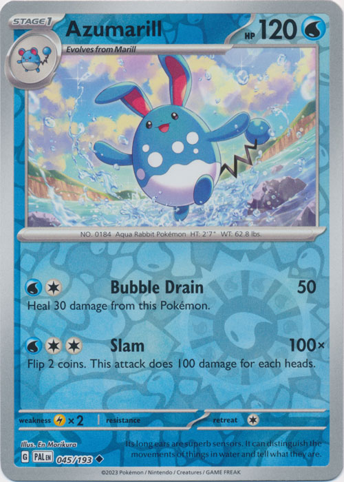 Azumarill - 045/193 - Uncommon - Reverse Holo available at 401 Games Canada
