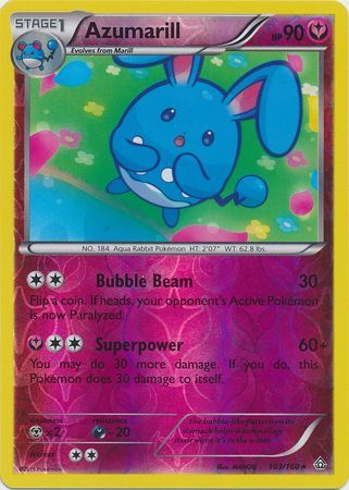 Azumarill - 103/160 - Rare - Reverse Holo available at 401 Games Canada