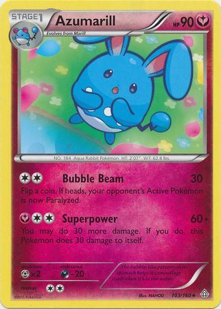 Azumarill - 103/160 - Rare available at 401 Games Canada