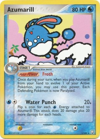 Azumarill - 1/109 - Rare - Theme Deck Exclusive available at 401 Games Canada