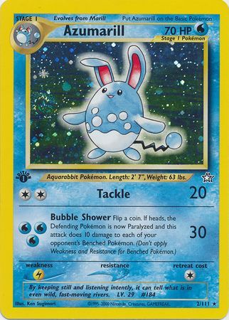 Azumarill - 2/111 - Holo - 1st Edition available at 401 Games Canada