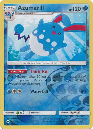 Azumarill - 35/147 - Rare - Reverse Holo available at 401 Games Canada