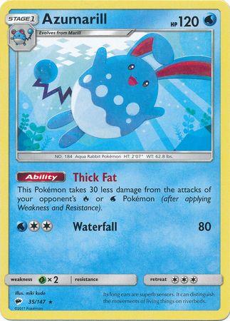 Azumarill - 35/147 - Rare available at 401 Games Canada