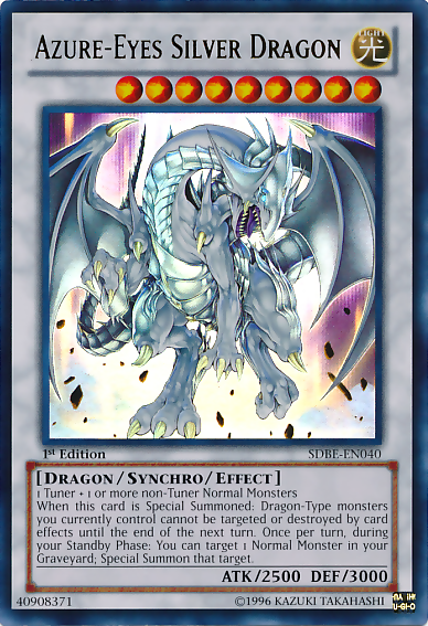 Azure-Eyes Silver Dragon - SDBE-EN040 - Ultra Rare - 1st Edition available at 401 Games Canada