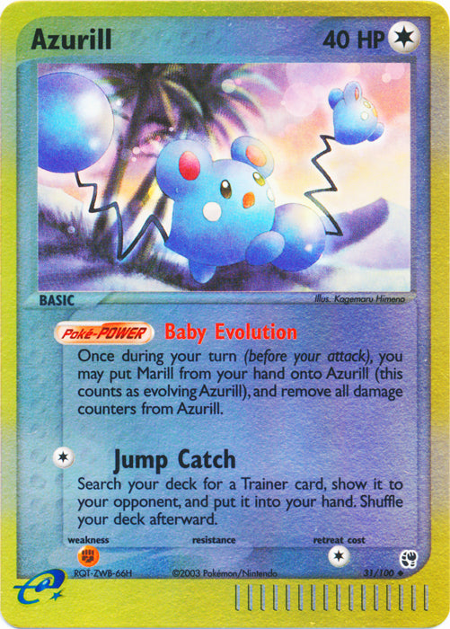 Azurill - 31/100 - Uncommon - Reverse Holo available at 401 Games Canada