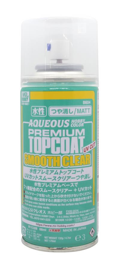 Mr. Hobby - Aqueous Premium Topcoat Smooth Clear Flat UV Cut