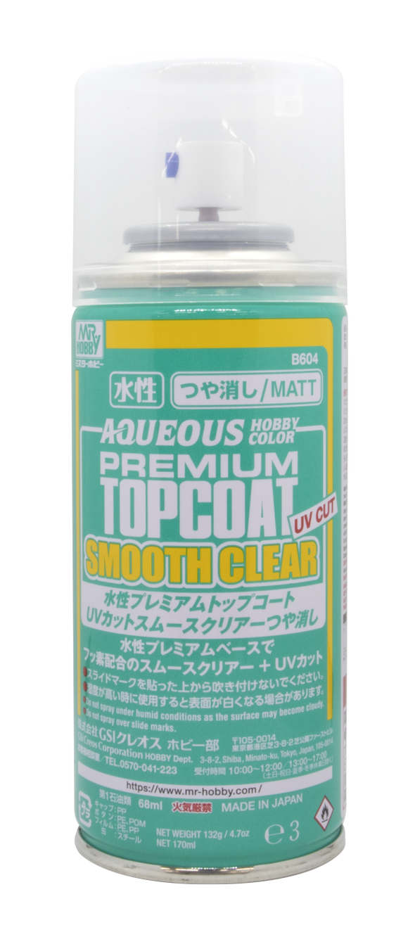 Mr. Hobby - Aqueous Premium Topcoat Smooth Clear Flat UV Cut