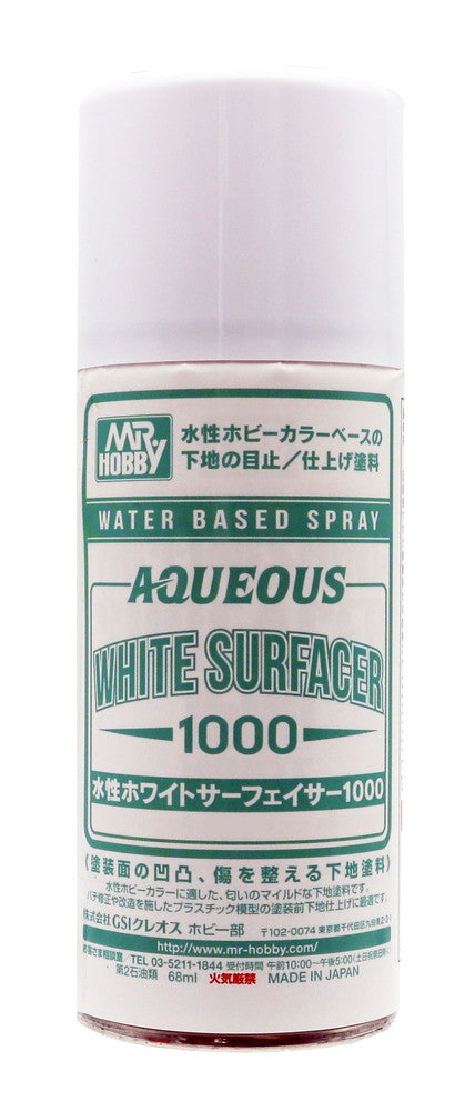 Mr. Hobby - Aqueous White Surfacer 1000 Spray