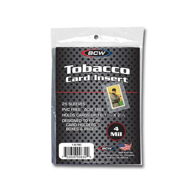 BCW Tobacco Card Insert 25ct available at 401 Games Canada