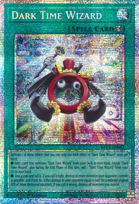 Dark Time Wizard - BETB-EN052 - Starlight Rare - 1st Edition
