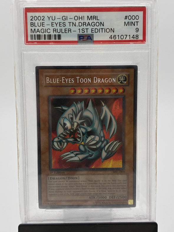 Blue-Eyes Toon Dragon MRL-000 PSA 9 (1st Edition)