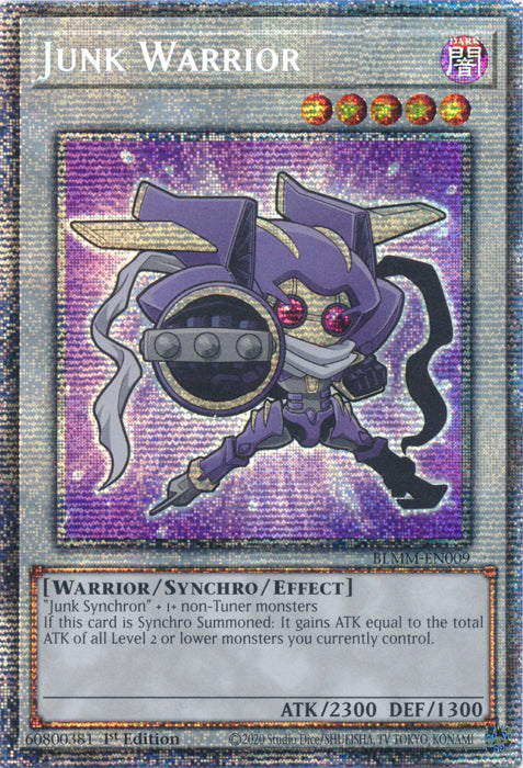 Junk Warrior - BLMM-EN009 - Starlight Rare - 1st Edition