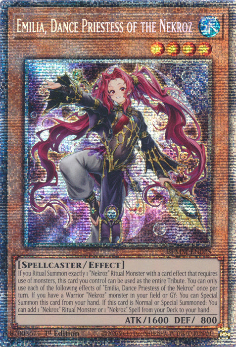 Emilia, Dance Priestess of the Nekroz - BLMM-EN025 - Starlight Rare - 1st Edition