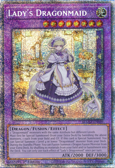 Lady's Dragonmaid - BLMM-EN049 - Starlight Rare - 1st Edition