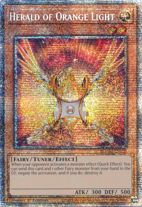 Herald of Orange Light - BLMM-EN103 - Starlight Rare - 1st Edition