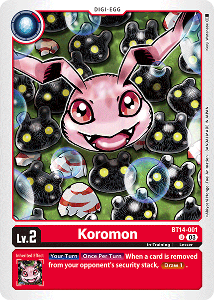 Koromon - BT14-001 - Uncommon (Pre-Order) available at 401 Games Canada